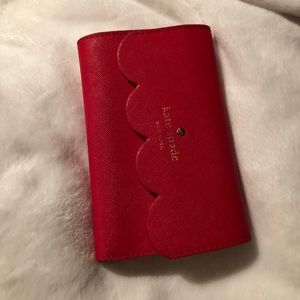 Red Scallop Kate Spade Wallet